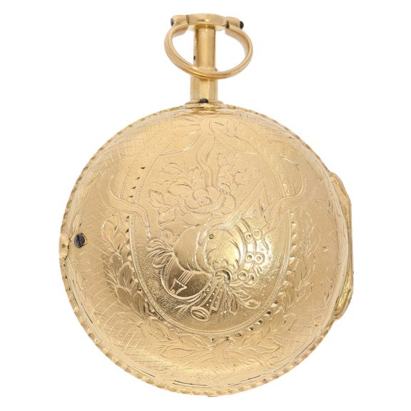 French 18 Carat gold verge repeater Circa 1775 French 18 Carat gold verge repeater Circa 1775