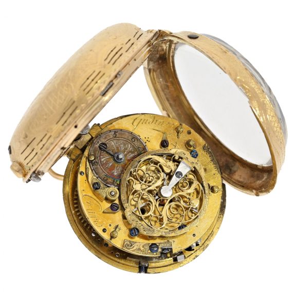 French 18 Carat gold verge repeater Circa 1775 French 18 Carat gold verge repeater Circa 1775
