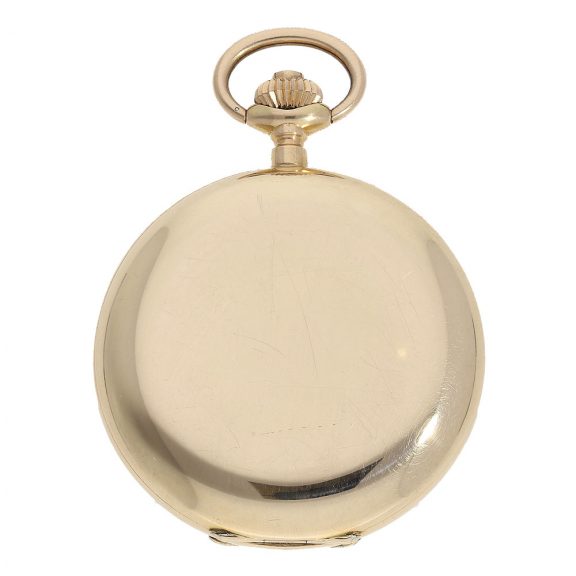 Swiss 14 carat gold full hunter ‘Chronomètre Genève’ Circa 1900 Swiss 14 carat gold full hunter ‘Chronomètre Genève’ Circa 1900