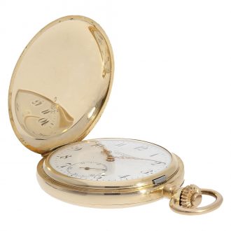 Swiss 14 carat gold full hunter ‘Chronomètre Genève’ Circa 1900