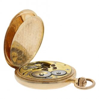 Swiss 14 carat gold full hunter ‘Chronomètre Genève’ Circa 1900