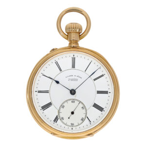 Early German 18K gold open faced lever watch Circa 1896