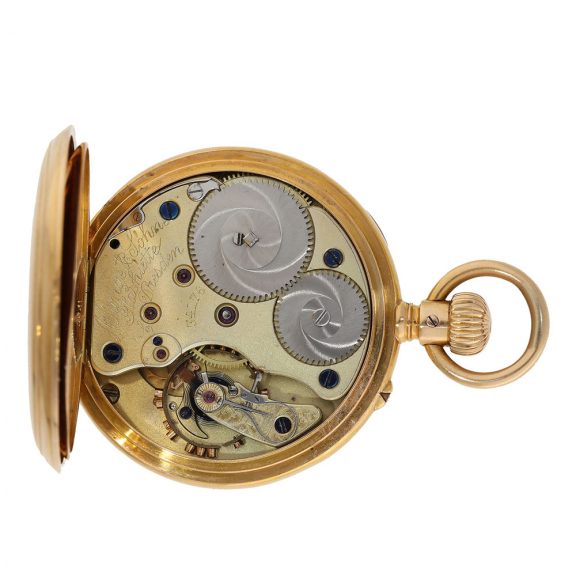 Early German 18K gold open faced lever watch Circa 1896 Early German 18K gold open faced lever watch Circa 1896