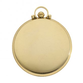 Swiss 18 carat dress watch with a silvered dial Circa 1930