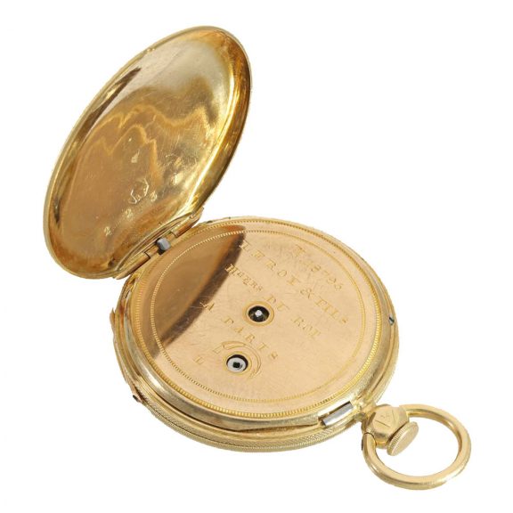 French 18 carat gold miniature Lépine watch in original box Circa 1830 French 18 carat gold miniature Lépine watch in original box Circa 1830