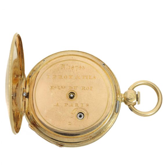 French 18 carat gold miniature Lépine watch in original box Circa 1830 French 18 carat gold miniature Lépine watch in original box Circa 1830