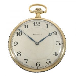 Swiss 18 carat gold very fine dress watch with sapphire embellishments Circa 1910