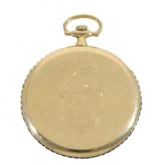 Swiss 18 carat gold very fine dress watch with sapphire embellishments Circa 1910
