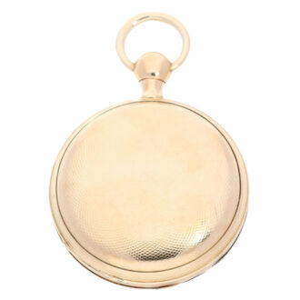 French 18K pink gold open faced repeating verge Circa 1820
