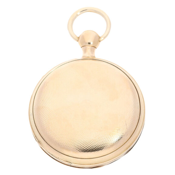 French 18K pink gold open faced repeating verge Circa 1820 French 18K pink gold open faced repeating verge Circa 1820