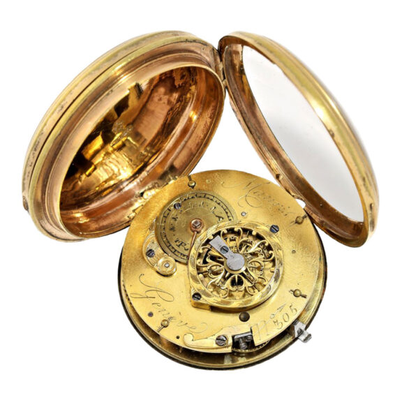 Swiss verge watch with hidden erotic painting Circa 1800 Swiss verge watch with hidden erotic painting Circa 1800