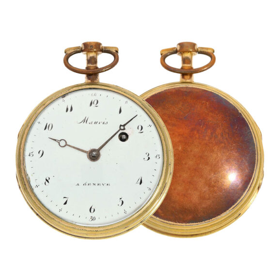 Swiss verge watch with hidden erotic painting Circa 1800