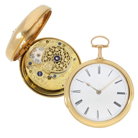 Early heavy English 18 Carat verge watch Circa 1793