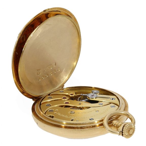 Swiss exceptionally small 18K gold lever pocket watch Circa 1900 Swiss exceptionally small 18K gold lever pocket watch Circa 1900