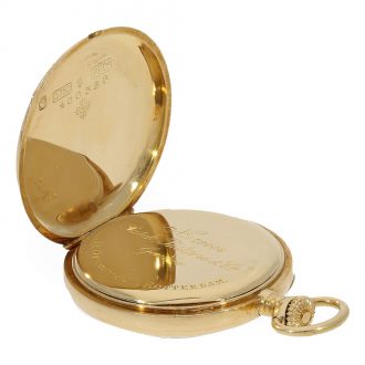 Swiss exceptionally small 18K gold lever pocket watch Circa 1900