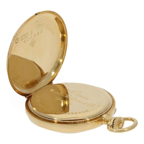 Swiss exceptionally small 18K gold lever pocket watch Circa 1900 Swiss exceptionally small 18K gold lever pocket watch Circa 1900