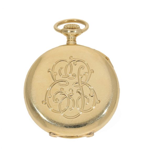 Swiss exceptionally small 18K gold lever pocket watch Circa 1900 Swiss exceptionally small 18K gold lever pocket watch Circa 1900