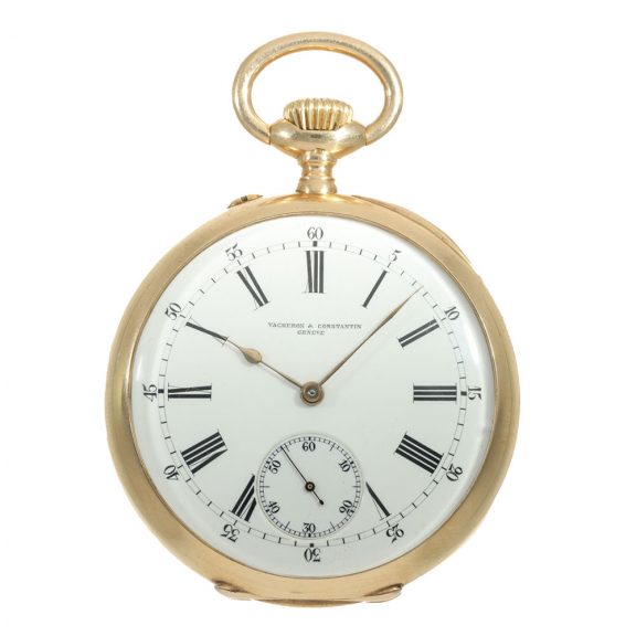 Swiss 18 carat gold half chronometer pocket watch Circa 1905