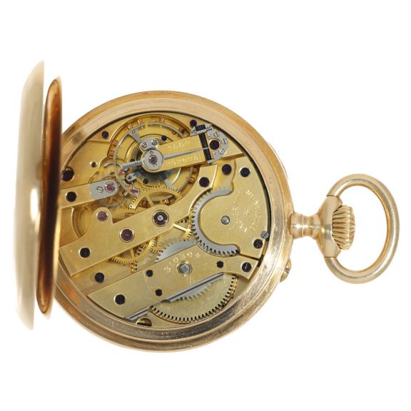 Swiss 18 carat gold half chronometer pocket watch Circa 1905 Swiss 18 carat gold half chronometer pocket watch Circa 1905