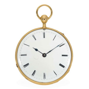 English 18 carat gold cylinder watch with repeater Circa 1820