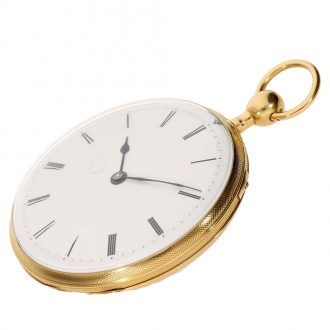 English 18 carat gold cylinder watch with repeater Circa 1820