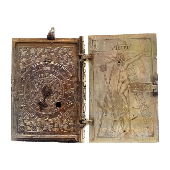 Swiss gilt metal bible-form pocket watch Circa 1580