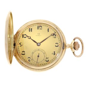 Swiss very heavy 14K gold Art Deco pocket watch Circa 1920