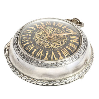 Heavy Irish silver verge watch with three cases Circa 1700