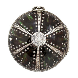 Heavy Irish silver verge watch with three cases Circa 1700