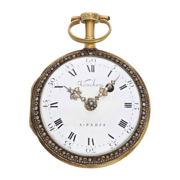 French 18 Carat gold and enamel “Spindeluhr” (verge) watch Circa1780 French 18 Carat gold and enamel “Spindeluhr” (verge) watch Circa1780