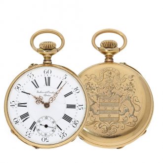 Swiss Louis XV pocket watch from aristocratic ownership Circa 1890