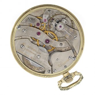 Swiss 14 carat gold and enamel dress watch Circa 1920
