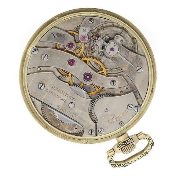 Swiss 14 carat gold and enamel dress watch Circa 1920 Swiss 14 carat gold and enamel dress watch Circa 1920