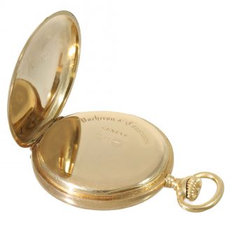 Swiss fine 18K gold anker chronometer pocket watch Circa 1910