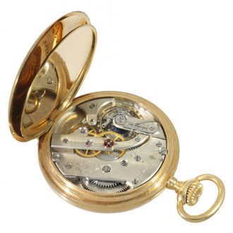 Swiss fine 18K gold anker chronometer pocket watch Circa 1910