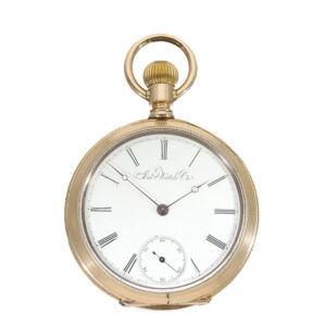 Swiss gilt heavy pocket watch with caliber Jones Circa 1876