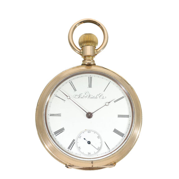 Swiss gilt heavy pocket watch with caliber Jones Circa 1876