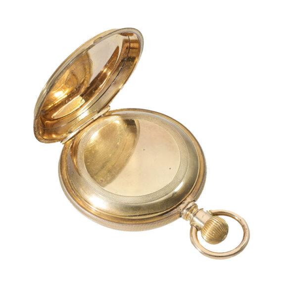 Swiss gilt heavy pocket watch with caliber Jones Circa 1876 Swiss gilt heavy pocket watch with caliber Jones Circa 1876
