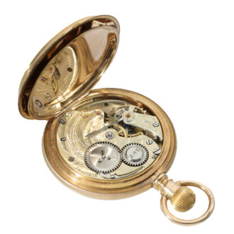 Swiss gilt heavy pocket watch with caliber Jones Circa 1876