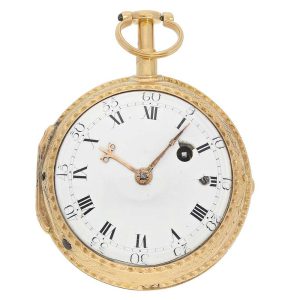 French gold quarter repeating pocket watch Circa 1750-1789