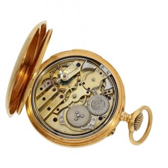Swiss 18 carat precision quarter repeater pocket watch Circa 1900 Swiss 18 carat precision quarter repeater pocket watch Circa 1900