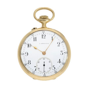 French 18 carat gold very fine precision anker chronometer Circa 1900