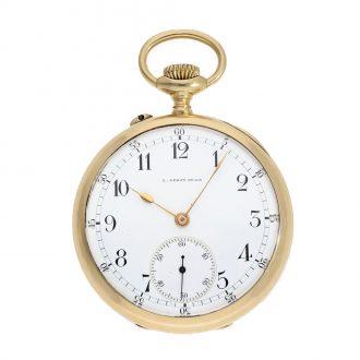 French 18 carat gold very fine precision anker chronometer Circa 1900