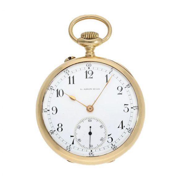 French 18 carat gold very fine precision anker chronometer Circa 1900