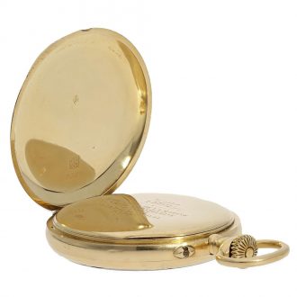 French 18 carat gold very fine precision anker chronometer Circa 1900
