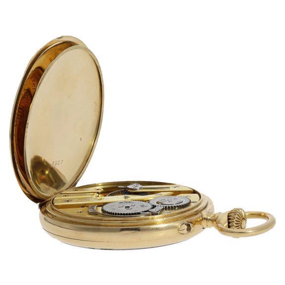 French 18 carat gold very fine precision anker chronometer Circa 1900 French 18 carat gold very fine precision anker chronometer Circa 1900
