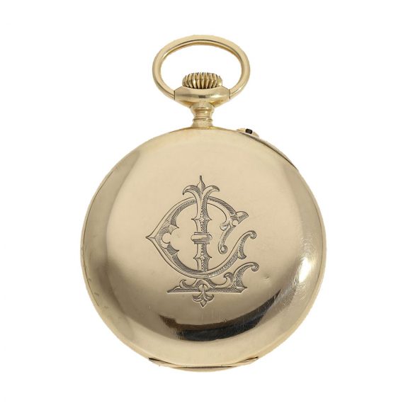 French 18 carat gold very fine precision anker chronometer Circa 1900 French 18 carat gold very fine precision anker chronometer Circa 1900
