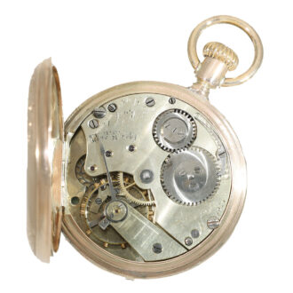 Swiss 14 carat gold pocket watch with caliber Jones movement Circa 1873