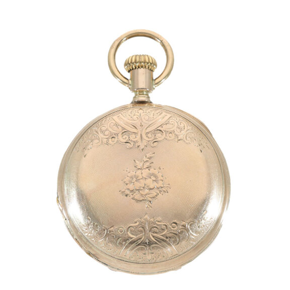 Swiss 14 carat gold pocket watch with caliber Jones movement Circa 1873 Swiss 14 carat gold pocket watch with caliber Jones movement Circa 1873