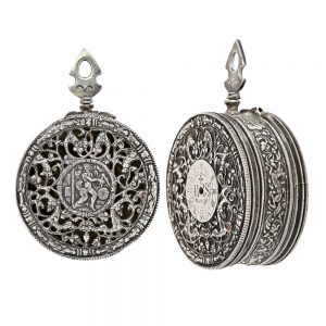 French silver Renaissance style pocket watch Circa 1800